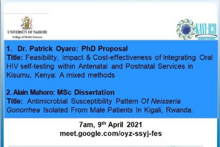 Dissertation and Proposal Defense