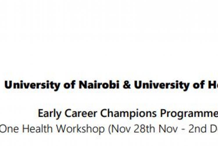 Early Career Champions Programme One Health Workshop