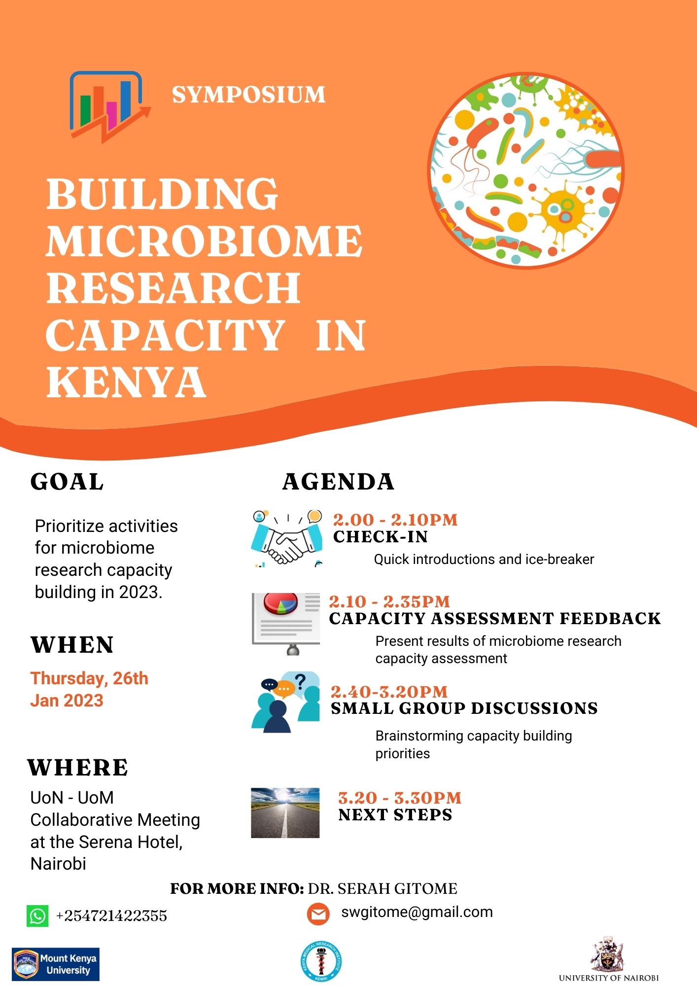 Symposium title: Building Microbiome Research Capacity in Kenya