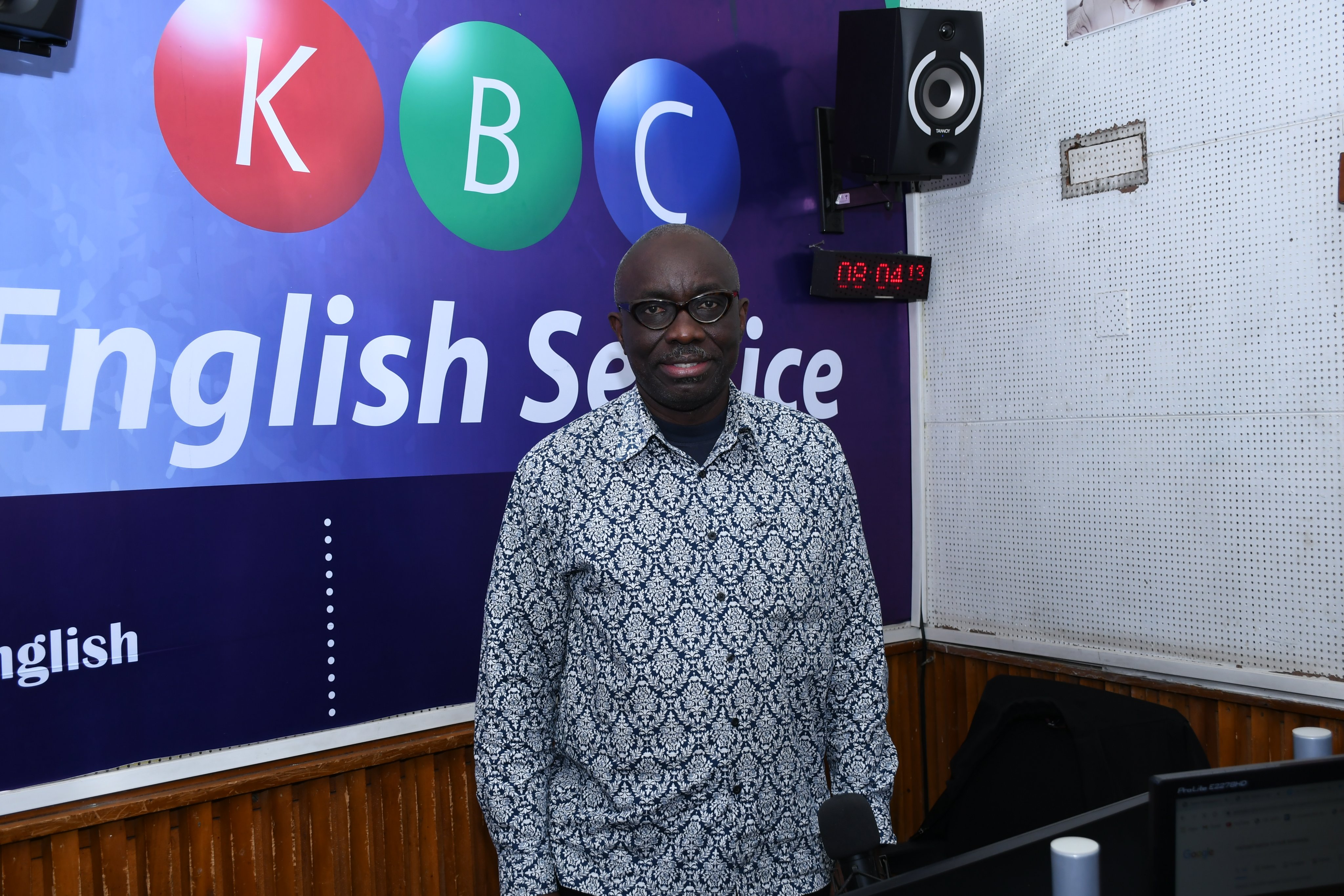 Professor Walter Jaoko at the KBC Studio