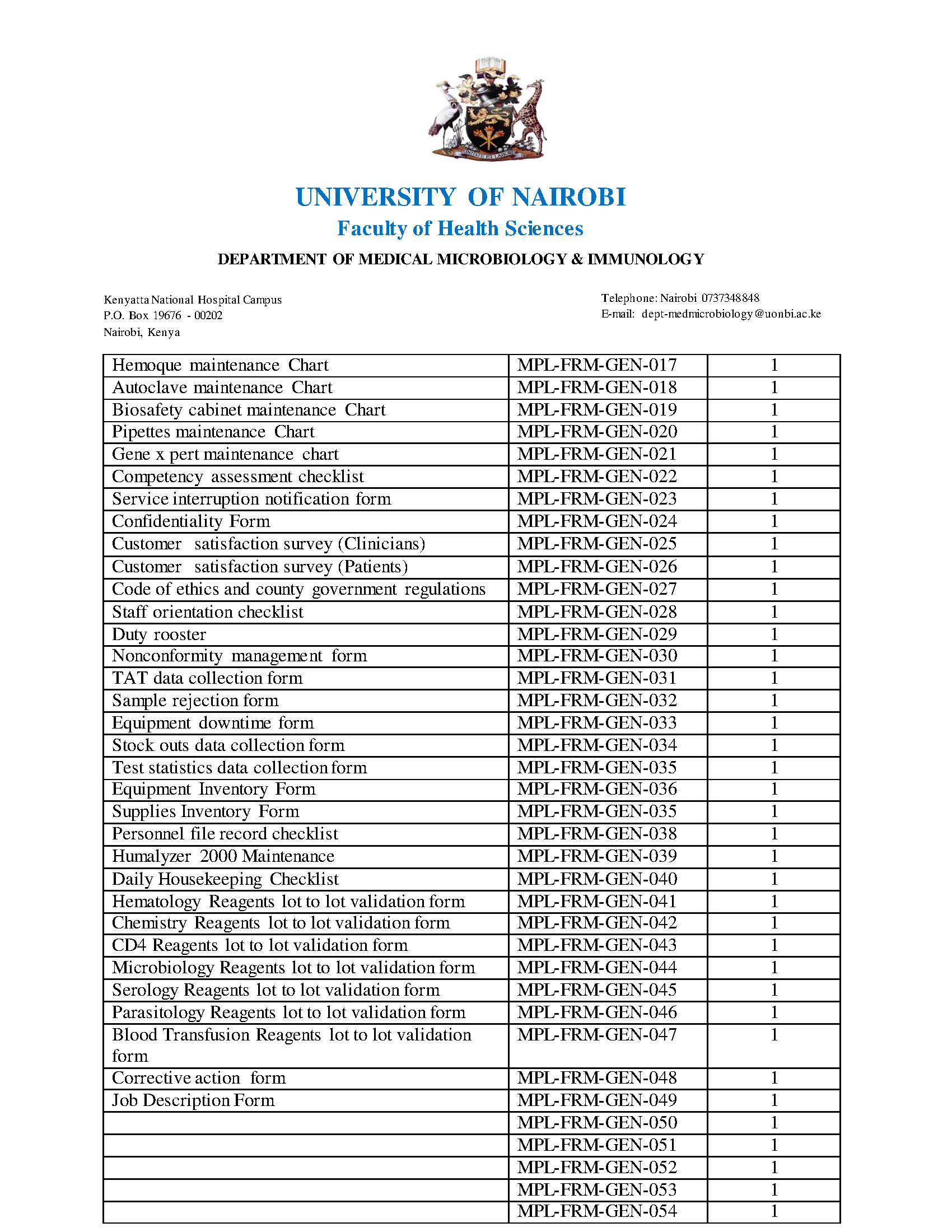 Workflow: Laboratory Assets Masterlist