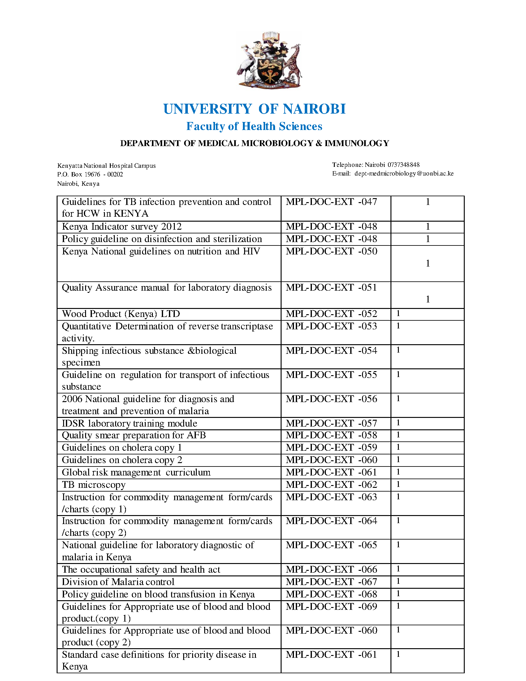 Workflow: Laboratory Assets Masterlist