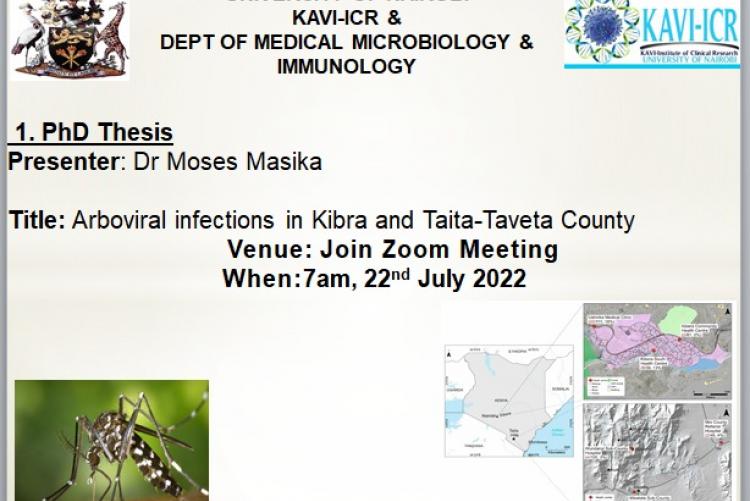 PhD Thesis Presentation: Arboviral Infections in Kibra and Taita-Taveta County