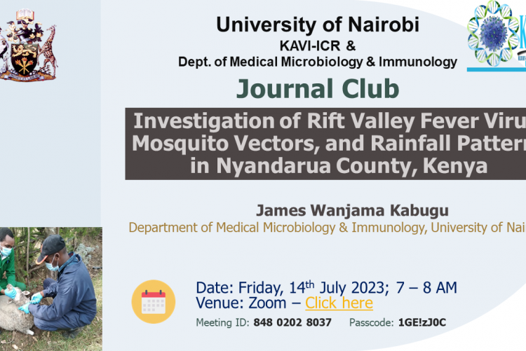 Investigation of Rift Valley Fever Virus, Mosquito Vectors, and Rainfall Patterns in Nyandarua County, Kenya
