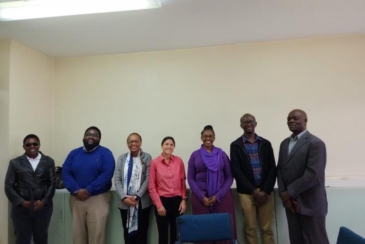 Dr. Farquhar with members of the Department, KAVI-ICR staff and students during her visit