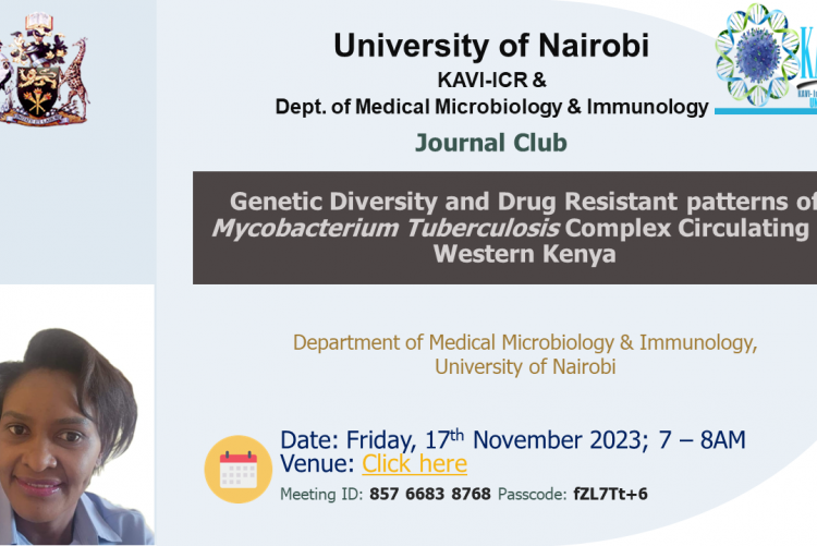 Genetic Diversity and Drug Resistant patterns of Mycobacterium Tuberculosis Complex Circulating in Western Kenya