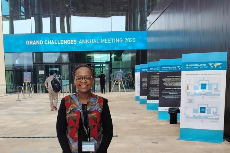 Department Chair Dr. Marianne Mureithi at the Grand Challenges Annual Meeting in Senegal