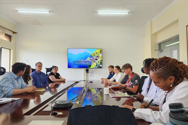 Washington State University Staff and Students Courtesy Call to Department Chair 