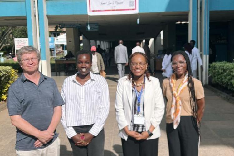 From Left to Right: Prof. Keith Fowke, Maryann Buyu, Dr. Marianne Mureithi and Hadidjatou Mylene