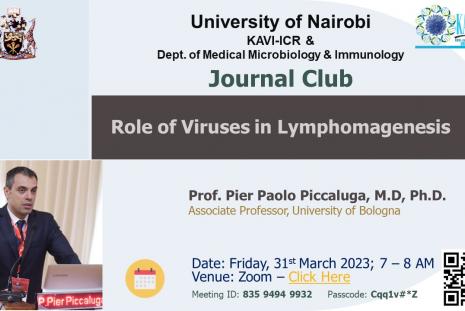The Role of Viruses in Lymphomagenesis: A Talk by Professor Pier Paolo Piccaluga