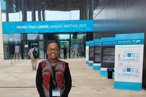 Department Chair Dr. Marianne Mureithi at the Grand Challenges Annual Meeting in Senegal
