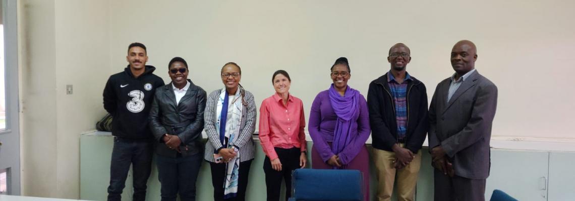 Dr. Farquhar with members of the Department, KAVI-ICR staff and students during her visit