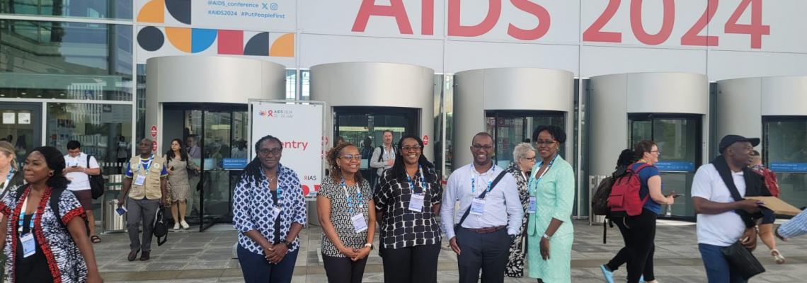 Members of KAVI-Institute of Clinical Research and the Department of Medical Microbiology & Immunology at the AIDS2024 Conference