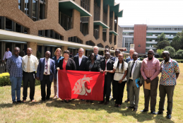 Faculty from both Washington State University and the University of Nairobi at the UoN Main Campus