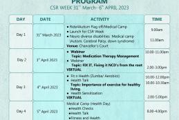 CSR Week Program