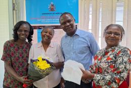 Dr. Noel Onyango with Administrative Staff at the department
